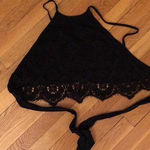 Crocheted halter top